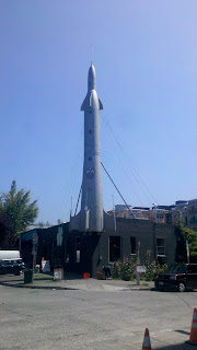 The Fremont rocket in Seattle