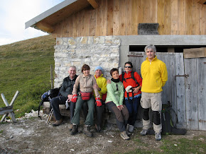 Una parte del gruppo nell'ultima escursione del 2011