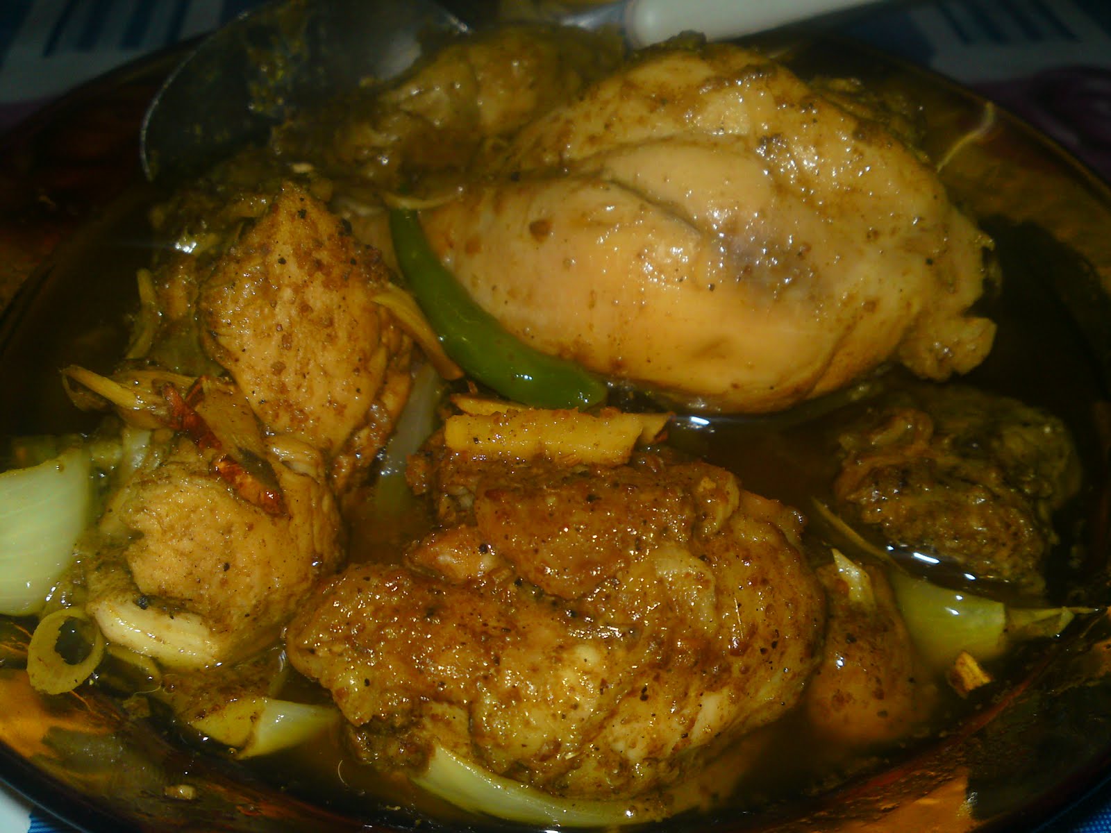 DARI DAPUR ORANG KAMPUNG AYAM UNGKEP, KACANG PANJANG GORENG CAMPUR