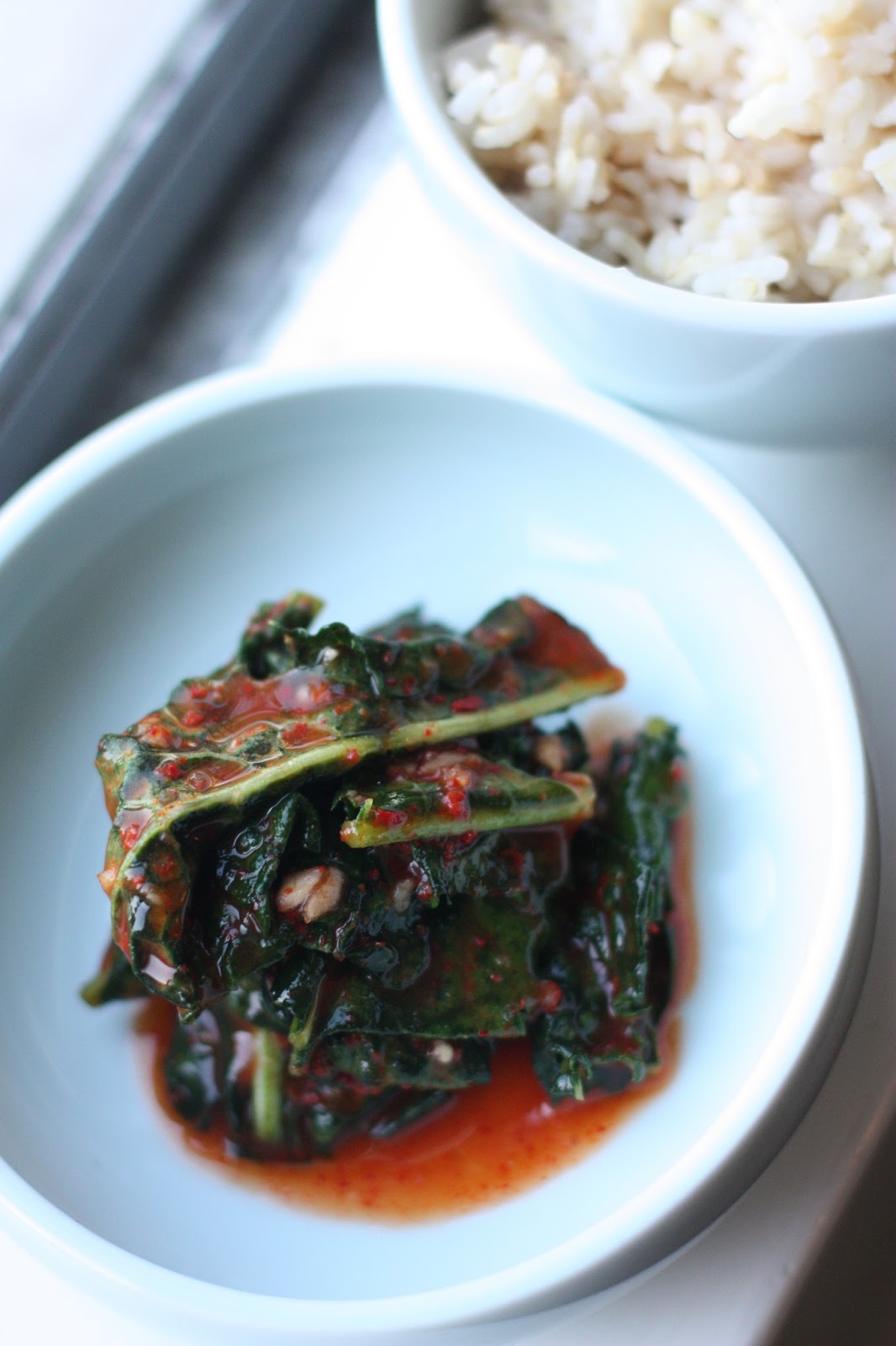 Week of Menus Kale Kimchi The dishwasher is broken