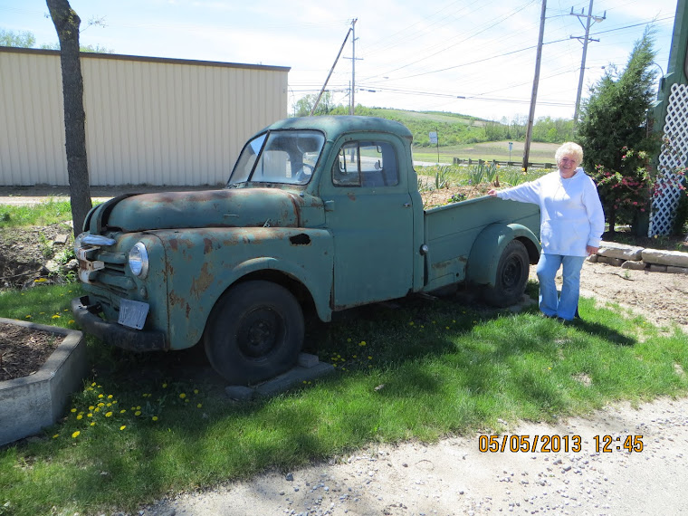 Sisaroo Archer looking at an almost new Dodge Truck in Dover Ohio.