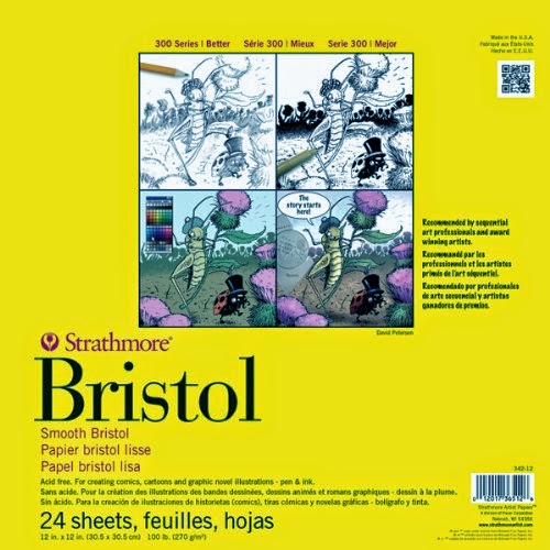Strathmore Sequential Art Bristol Paper Sheet, 300 Series, 11 x