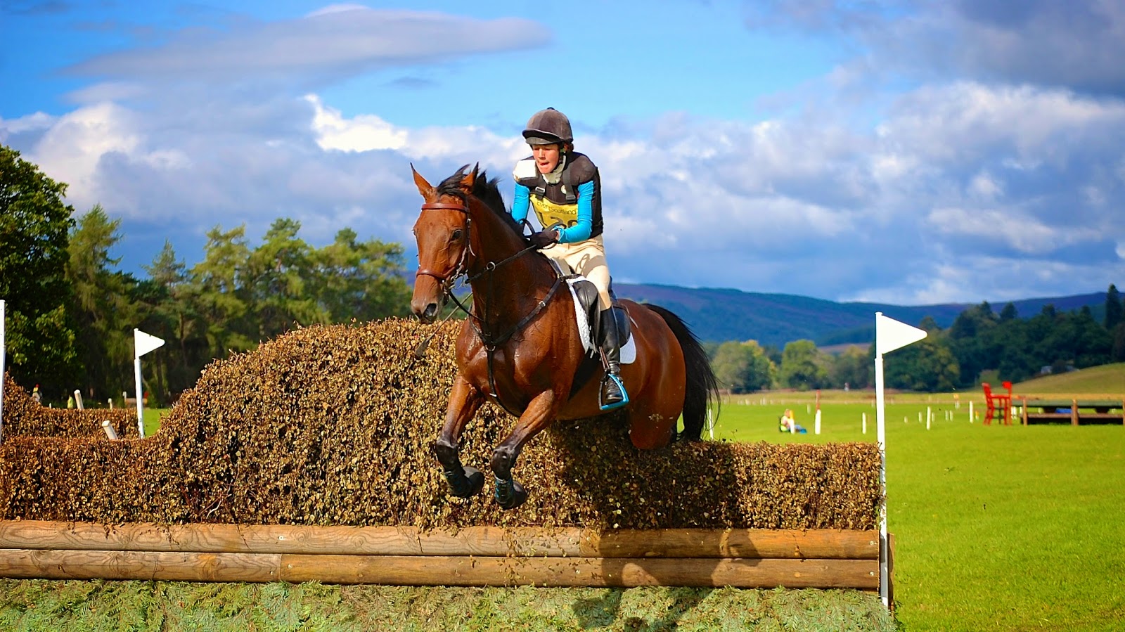 Brush fence at Blair Castle International Horse Trials