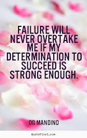 Failure is not an option