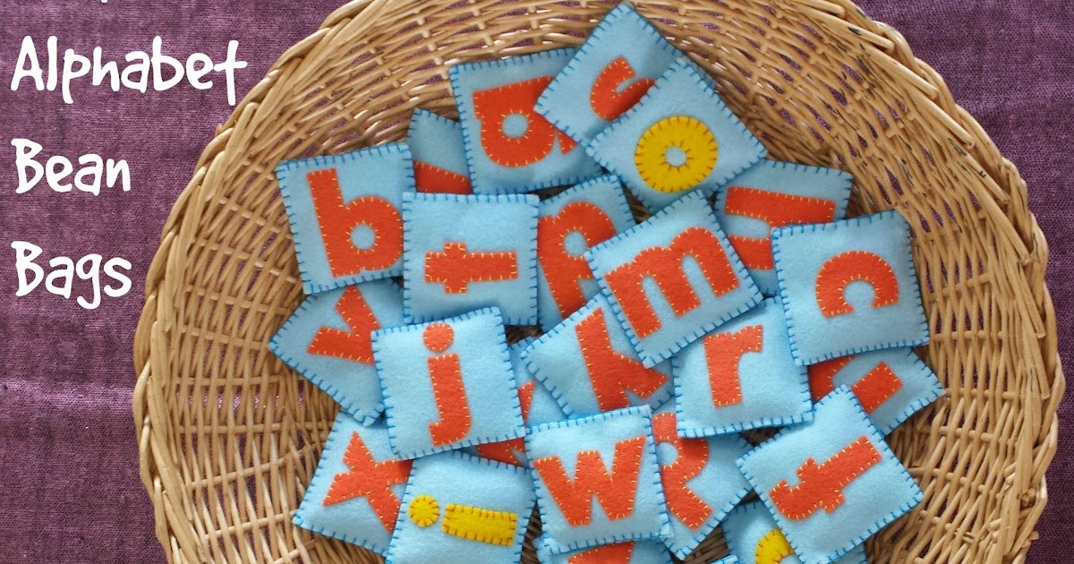 Munchkin and Bean Felt Alphabet Bean Bags