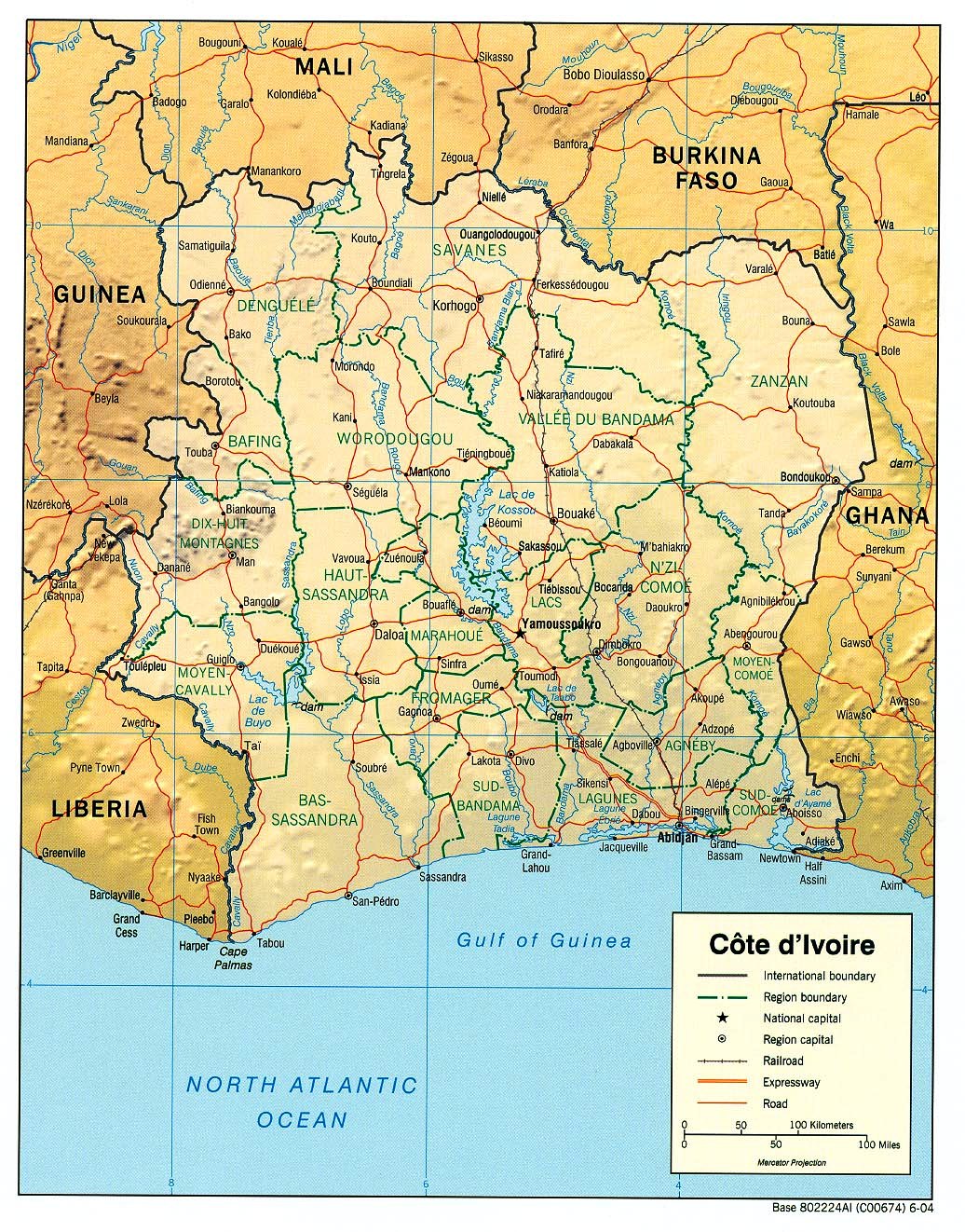 Cote D Ivoire Elfenbeinkuste Weltatlas
