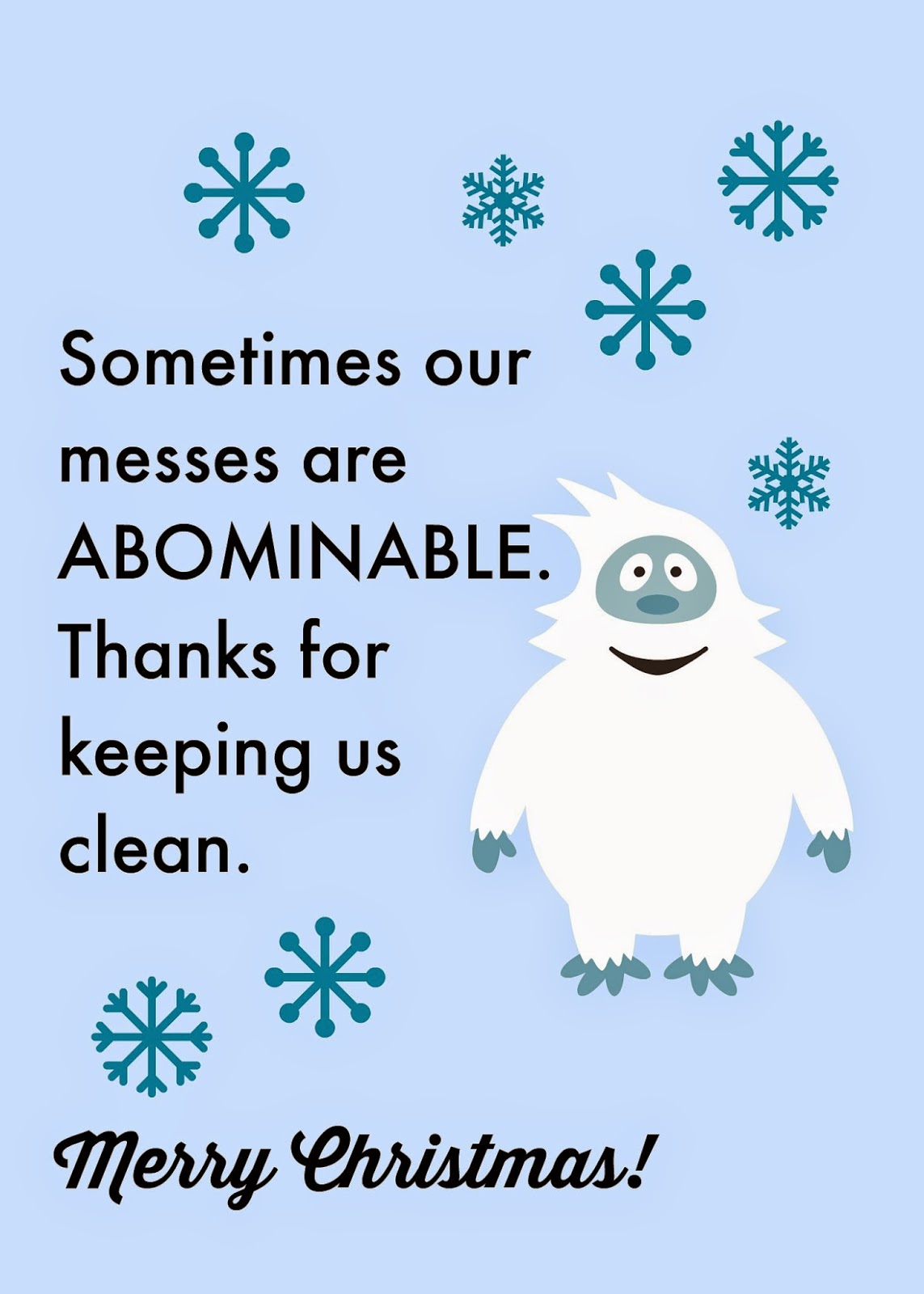 Larissa Another Day Christmas Thank You for the Garbage Man