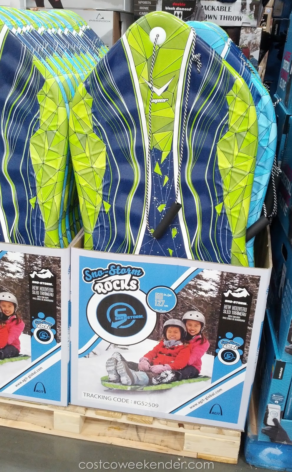 Agit SnoStorm Viper Snow Sled Costco Weekender