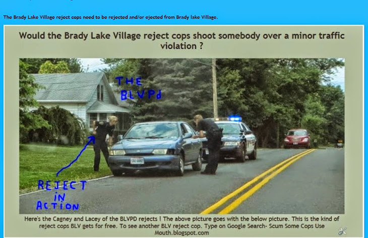 To get more ticket money the Brady Lake Village clerk gang will put up with anything !