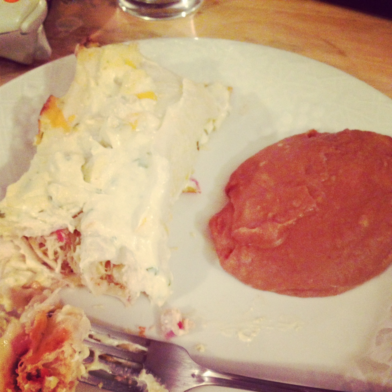 The Curvy Life Skinny Sour Cream & Chicken Enchiladas