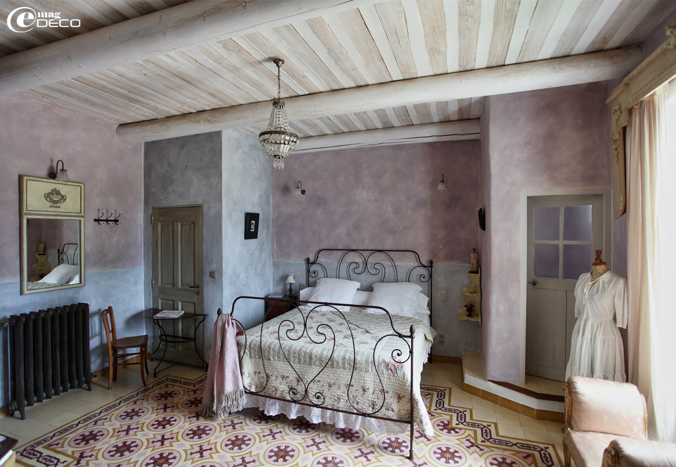 Une chambre de la maison d'hôtes Justin de Provence dans le Vaucluse