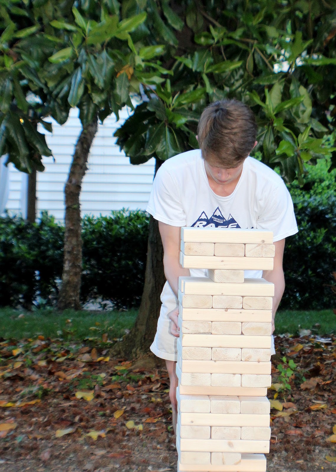Cottage and Vine Backyard Jenga DIY