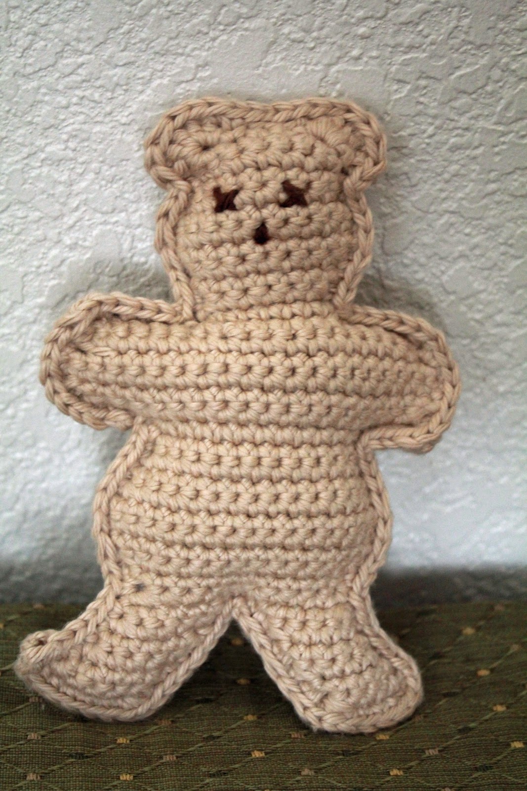 flat teddy bear
