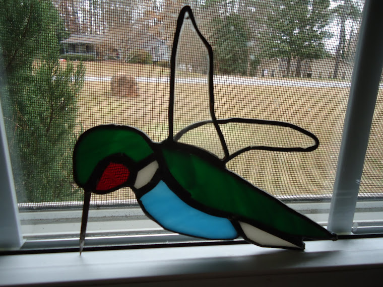 My attempt at stained glass work