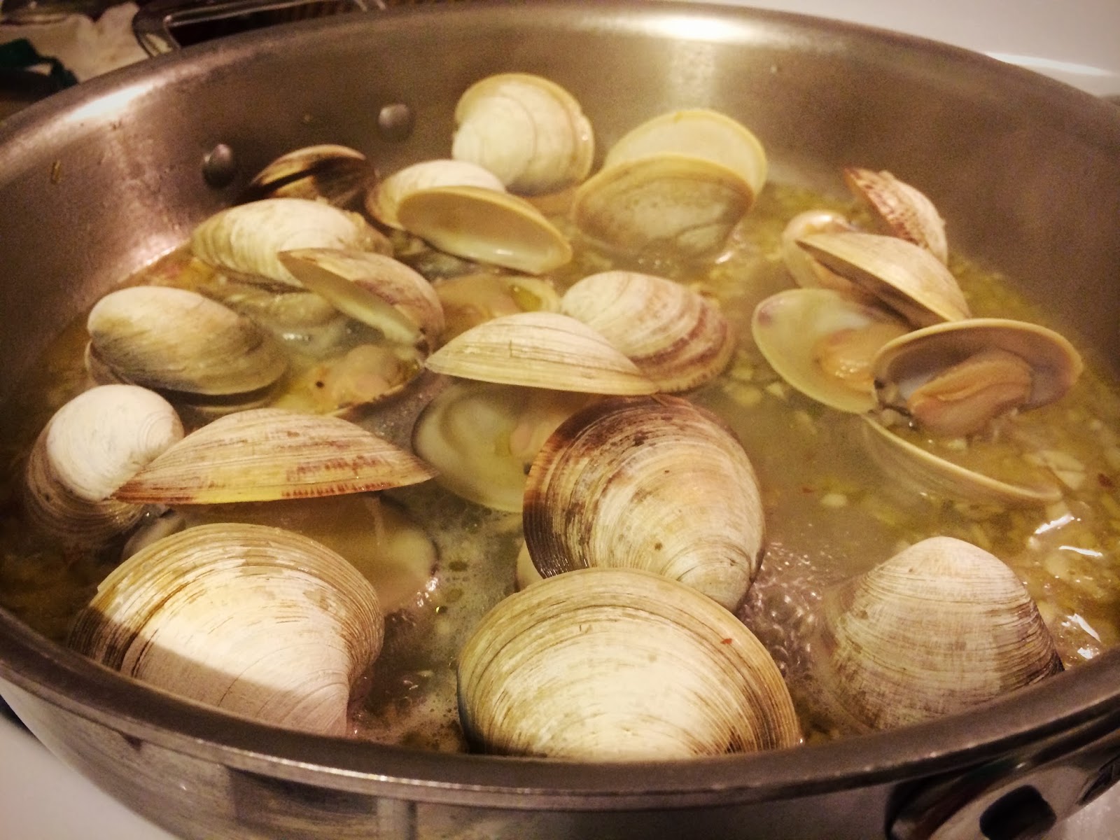 W is for Whole Wheat {homemade} Spaghetti with Clam Sauce