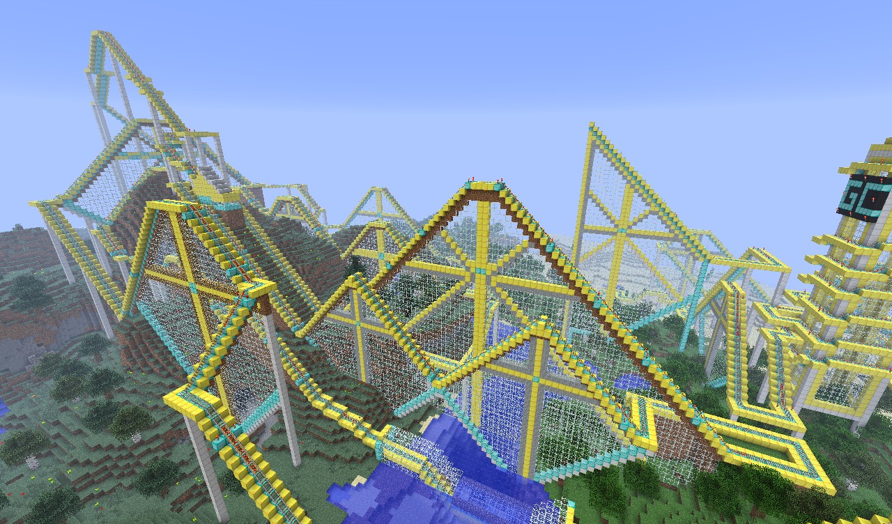 How To Build An Awesome Roller Coaster In Minecraft How To Build An Awesome Roller Coaster In Minecraft