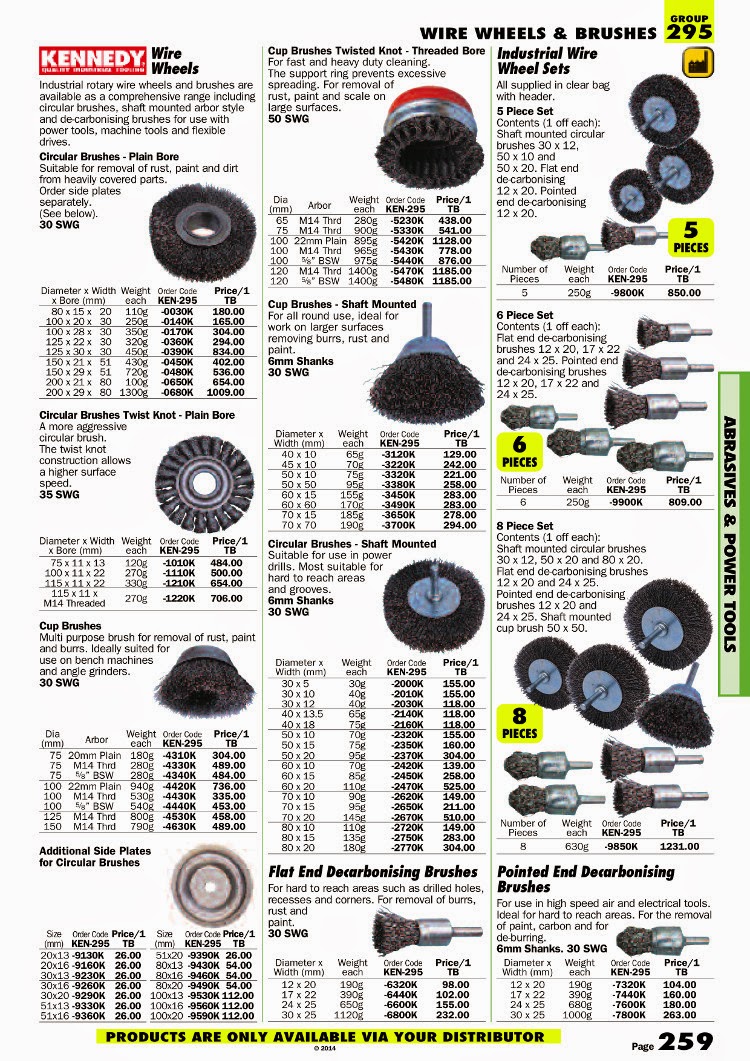 แค็ตตาล็อกเครื่องมือช่าง Cromwell Edition 8 หน้า 259