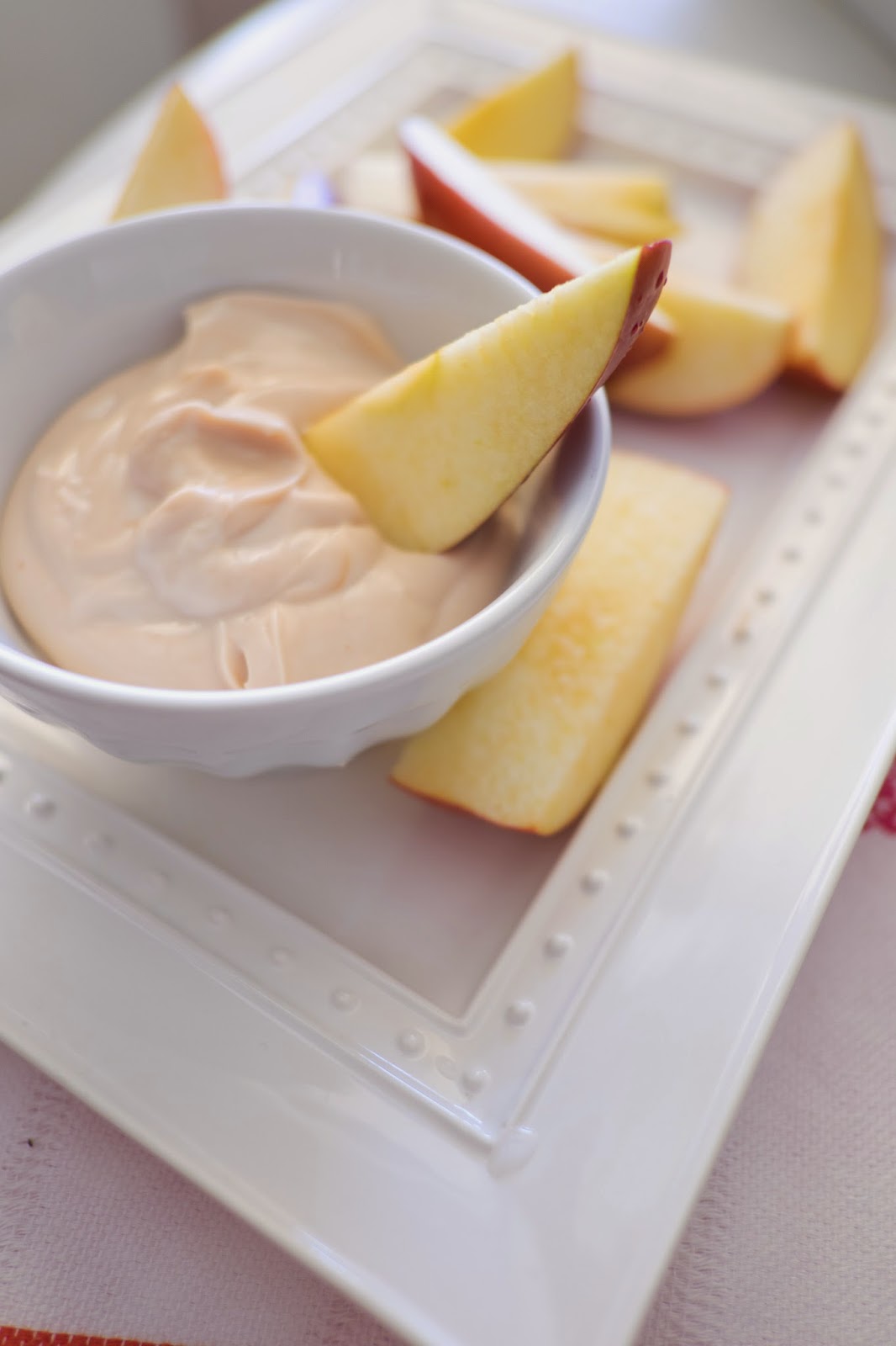 Domestic Fashionista Salted Caramel Greek Yogurt Apple Dip
