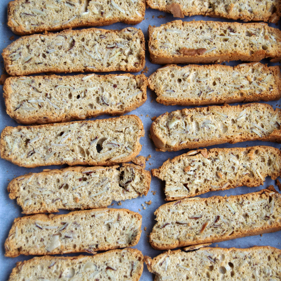 Fat Free Almond Biscotti Recipe with Whole Wheat Flour. Forks N Knives