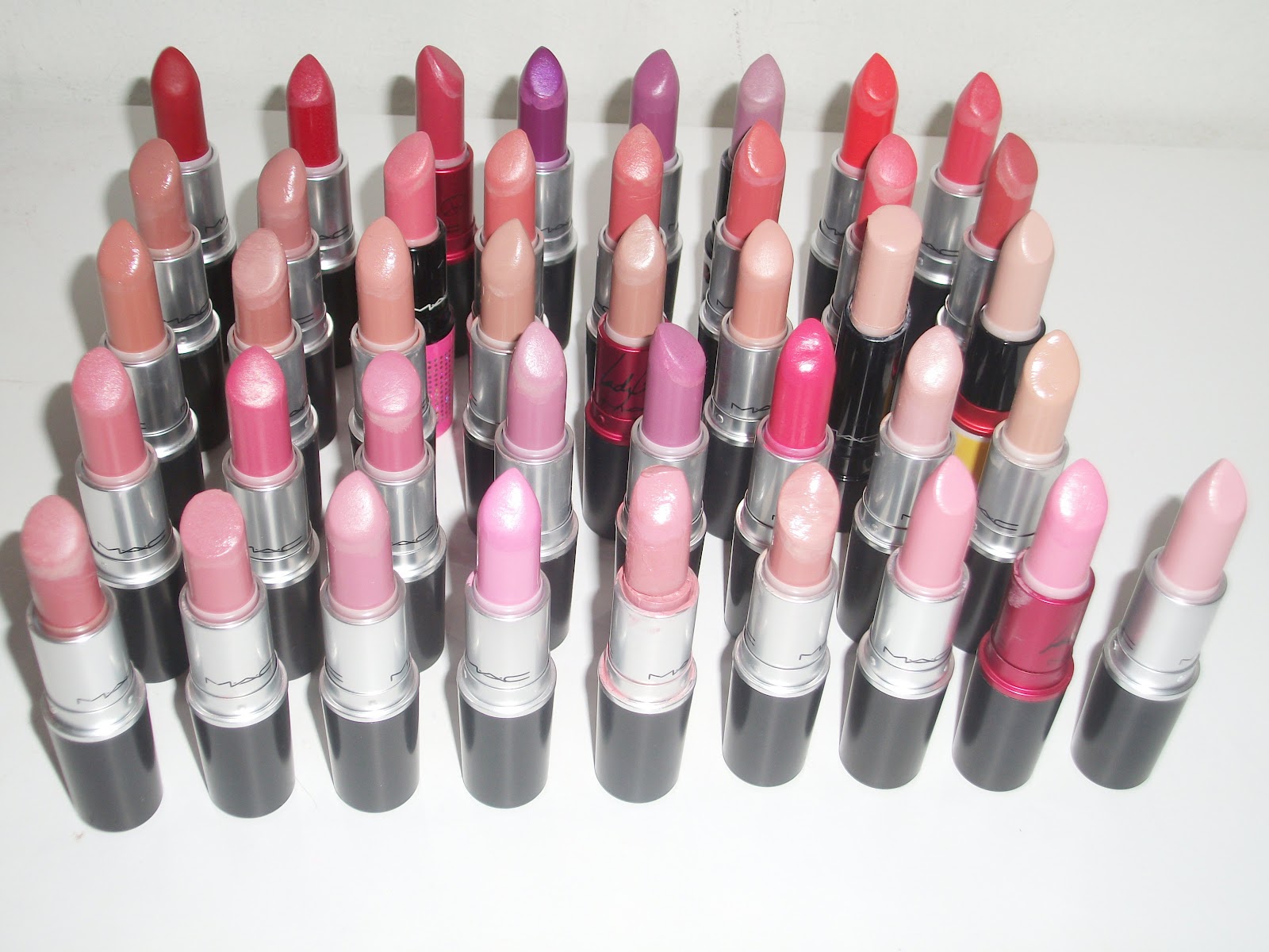 Mac Lipstick Collection.