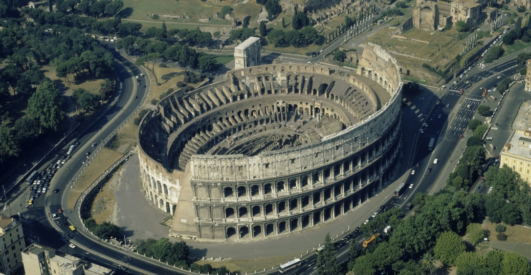 The history of ancient rome colosseum italy