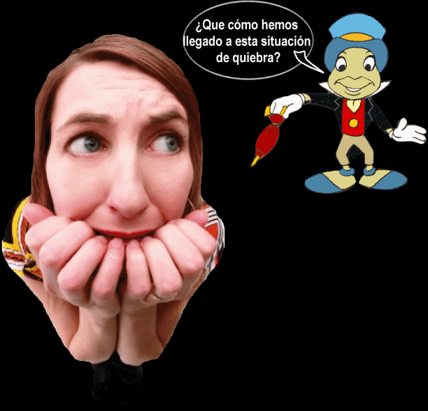 ¿Que cómo llegamos a esta situación de ruina? Pues por una fatídica conjunción de políticos