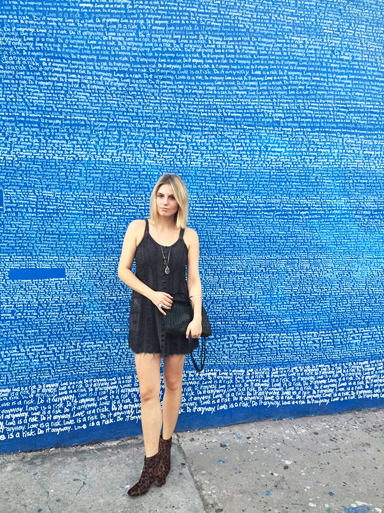 Fashion Over Reason at Miami Art Basel 2014 MBAB, what I wore, wall street art by Renda Writer, Love is a risk do it anyway