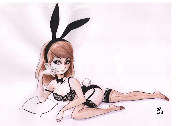 cartoon pin up girl