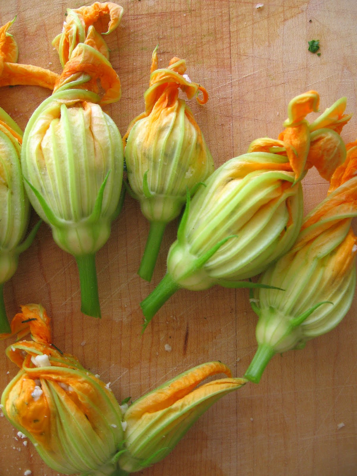 sweetsugarbean Savouring Summer Zucchini Flowers Stuffed with