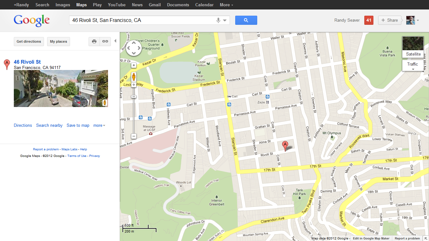 Street map San Francisco