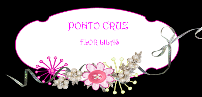 ´´Ponto Cruz Flor Lilas´´