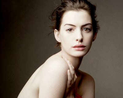 celebrity Anne Hathaway Topless Wallpaper 