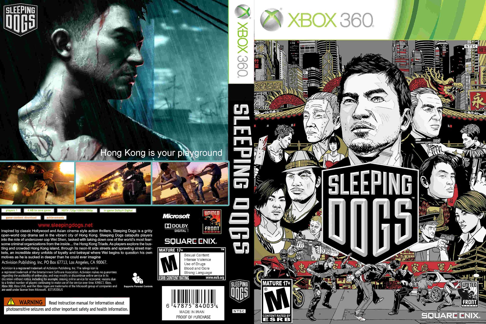Every s XBOX 360 Sleeping Dogs xbox 360 sleeping dogs