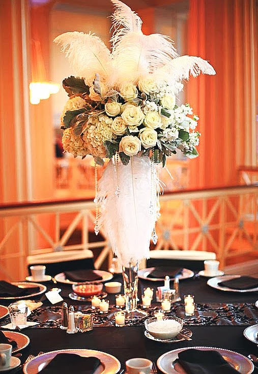 Memorable Wedding Feather Centerpieces for Your Wedding