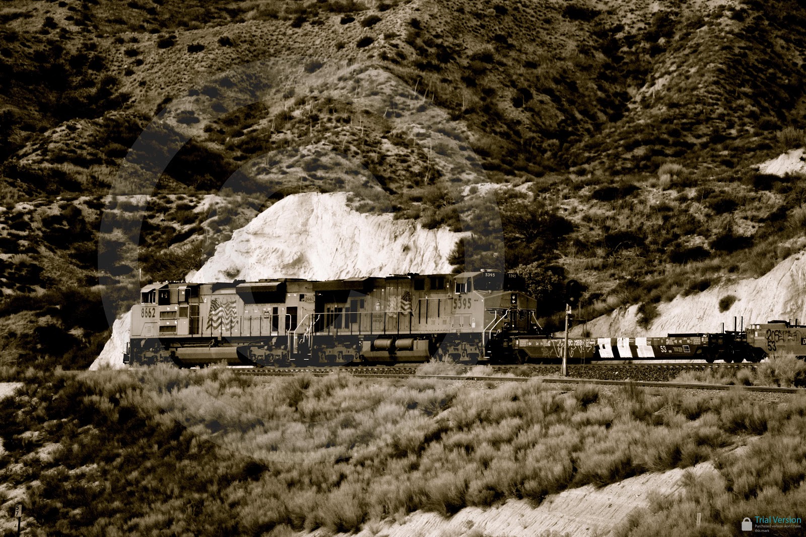 Railroad Photography in The Cajon Pass Hill 582