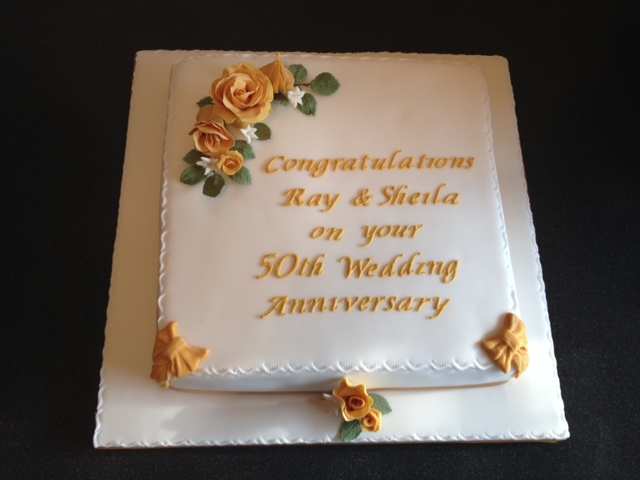 Carina's Cakes: GOLDEN WEDDING ANNIVERSARY
