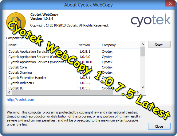 Download Cyotek WebCopy 1.0.7.5 Latest (Windows)