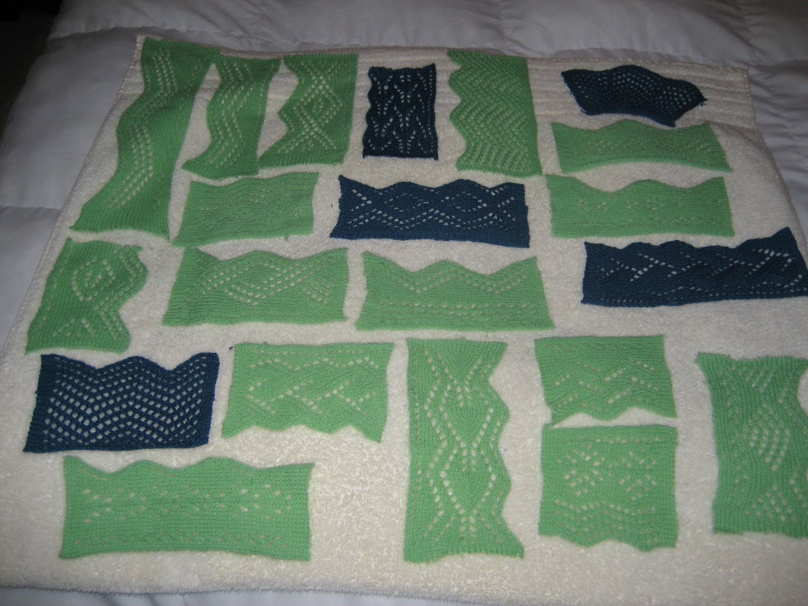 Diana natters on... about machine knitting Automatic Lace Edgings on