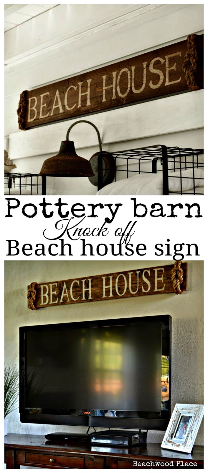 Beachwood Place Pottery Barn Inspired Beach Sign