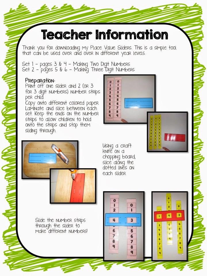 Place Value Sliders! Teaching Maths with Meaning