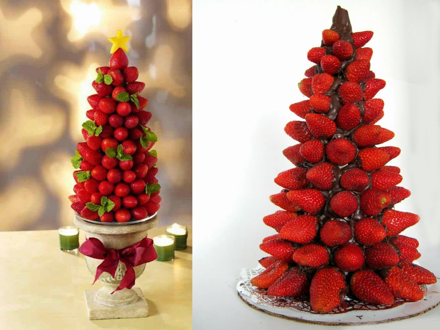 Árvores de Natal criativas, saudáveis e deliciosas ~ Nutrividade