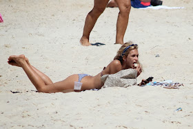 Alice Dellal on The Beach in Rio De Janeiro Alice Dellal on The Beach in Rio De Janeiro