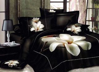 White Big Magnolia Flower 3D Print 4 Piece Duvet Cover Bedding Sets 