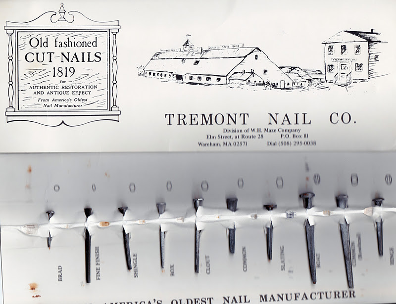 P.E.I. Heritage Buildings Old Fashioned Cut Nails by TREMONT NAIL CO.