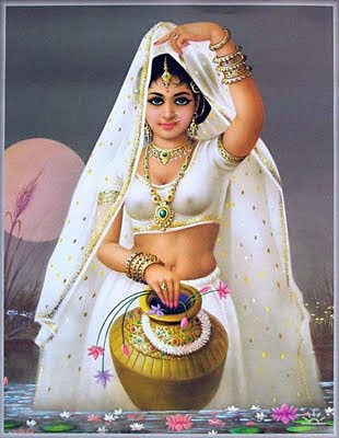Indian Art Painting: A Beautiful Rajasthani Women 1