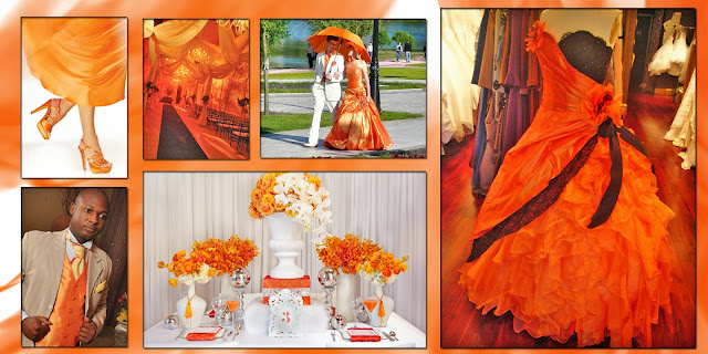 orange wedding