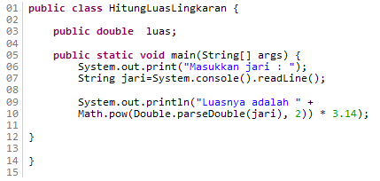 Contoh Program Array Multidimensi Dengan Java