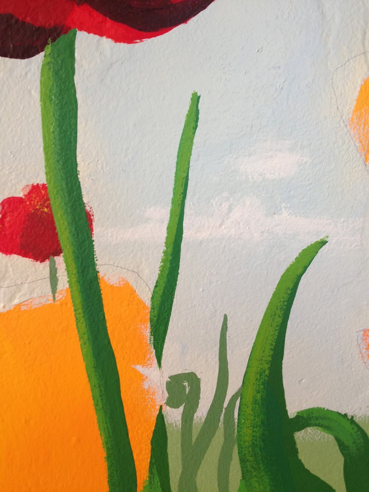 Seamless Expression How to Paint a Mural Step Nine Grassy Meadow