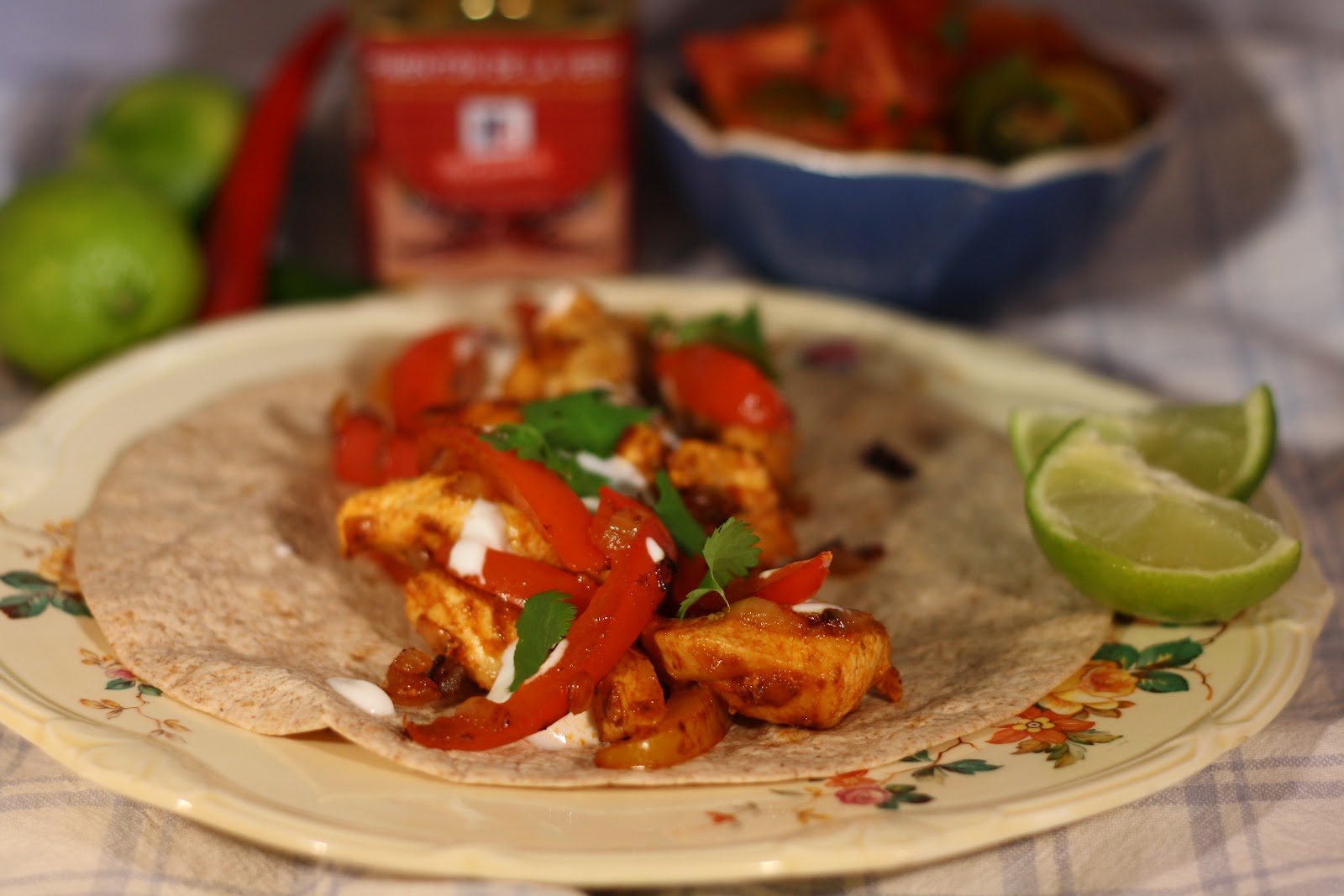 MissMuffin Chicken Fajitas with Cherry Tomato Salsa
