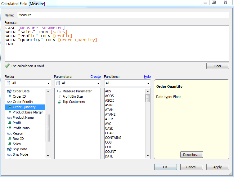 Breaking BI Dynamically Choose the Fields Displayed on a Chart in Tableau